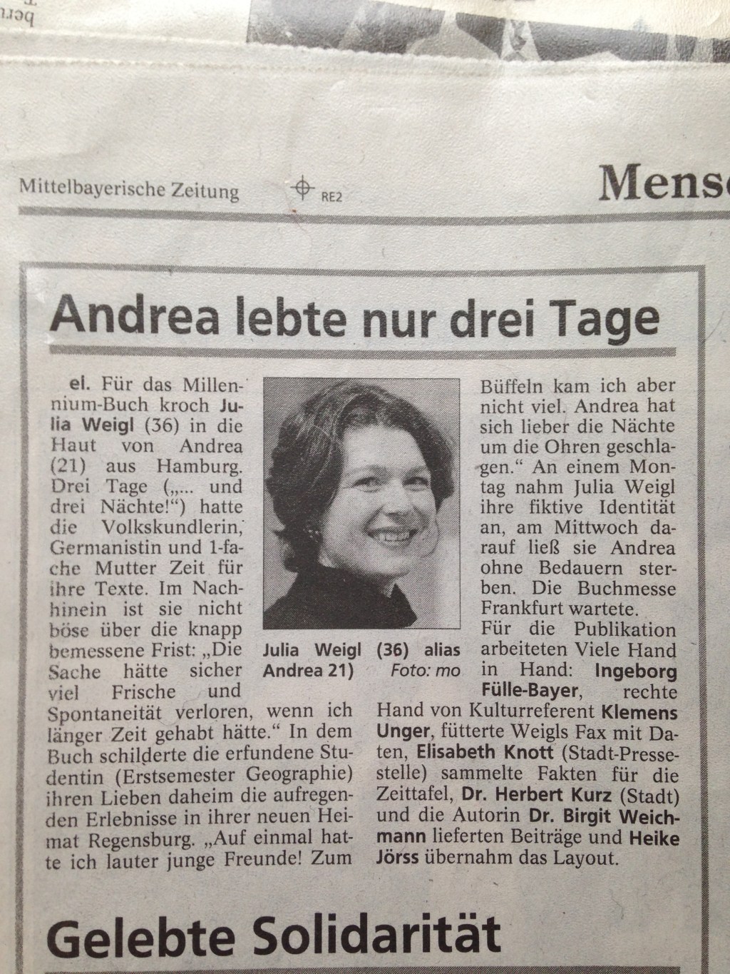 #lebensgeschichten – „Andrea lebte nur drei&nbsp;Tage“